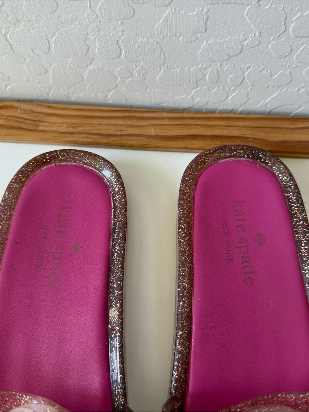 Kate Spade Splash Glitter Jelly Slides